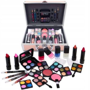 Eclavi Pink – Prezentowy kuferek z kosmetykami dla dziewczynki (41 el.)