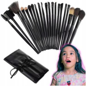 Eclavi Soft Touch – Pędzle do Makijażu dla Dziewczynek (24 el.)